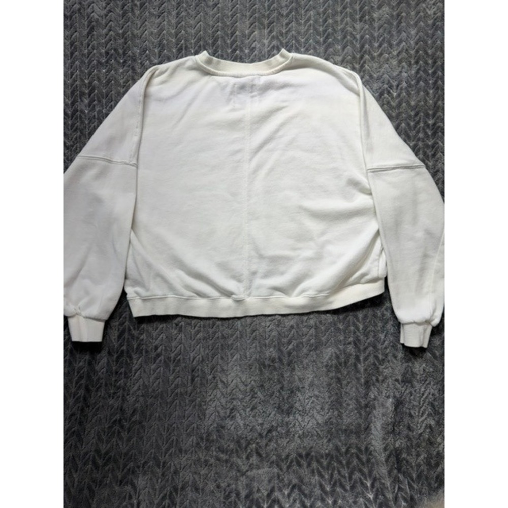 Cotton On David Bowie World Tour 74 Graphic Sweatshirt Cream Womens Large L 0421 - Picture 2 of 5